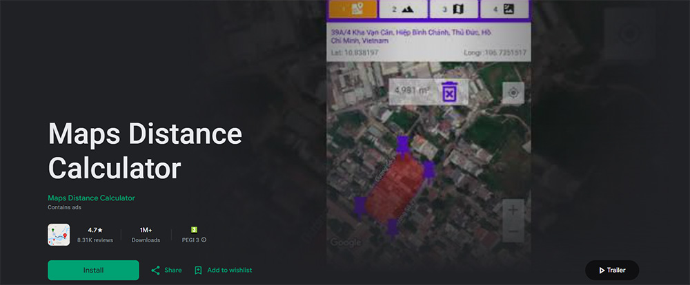 اپلیکیشن Maps Distance Calculator اپلیکیشن Maps Distance Calculator